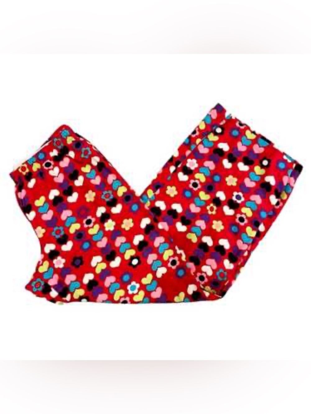 Y2K 🩷VICTORIA SECRET PINK 🩷Red Heart & Flower Print Pajama Pants